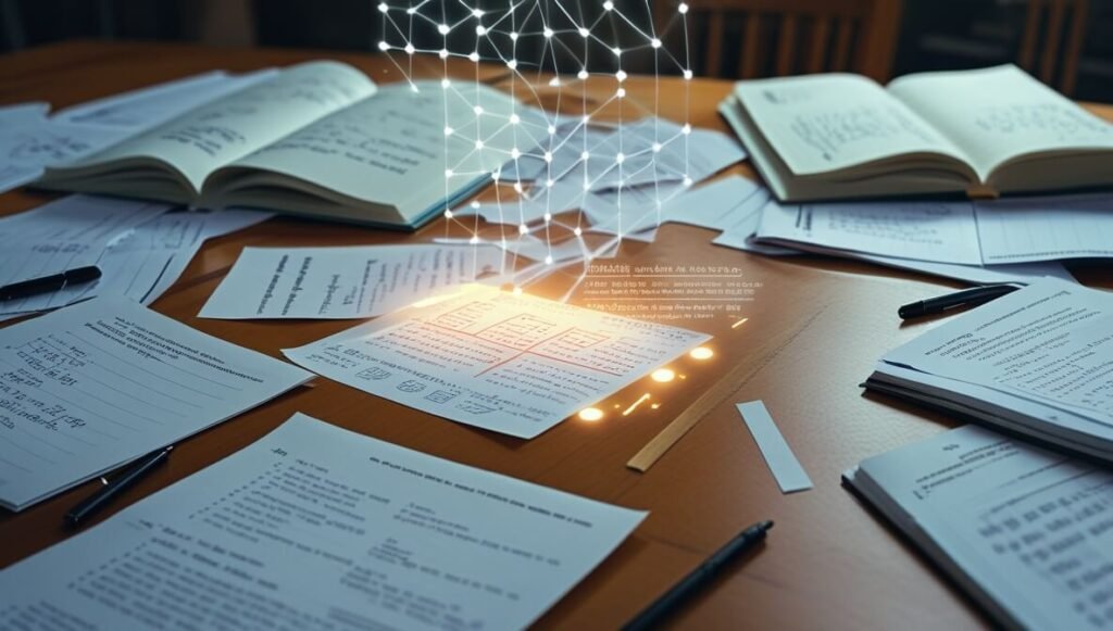 Notion AI transforms cluttered study notes into organized summaries and extracts key information, making learning more efficient.