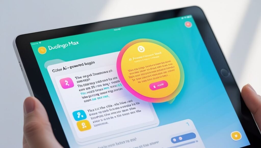 Duolingo Max uses AI to give personalized grammar feedback and realistic conversation practice.