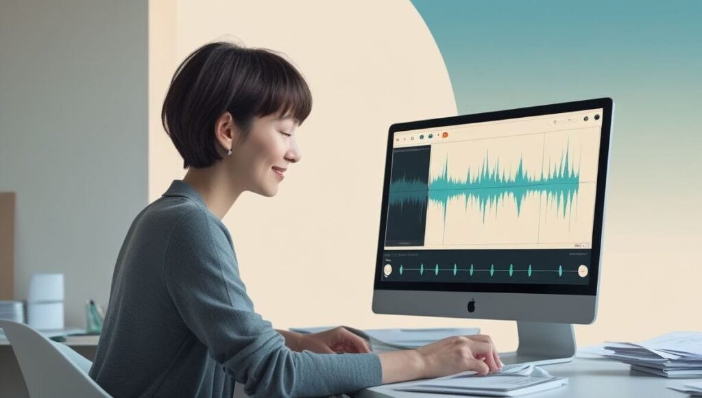 Descript, an AI tool, edits audio like text, saving time on podcasts and videos.