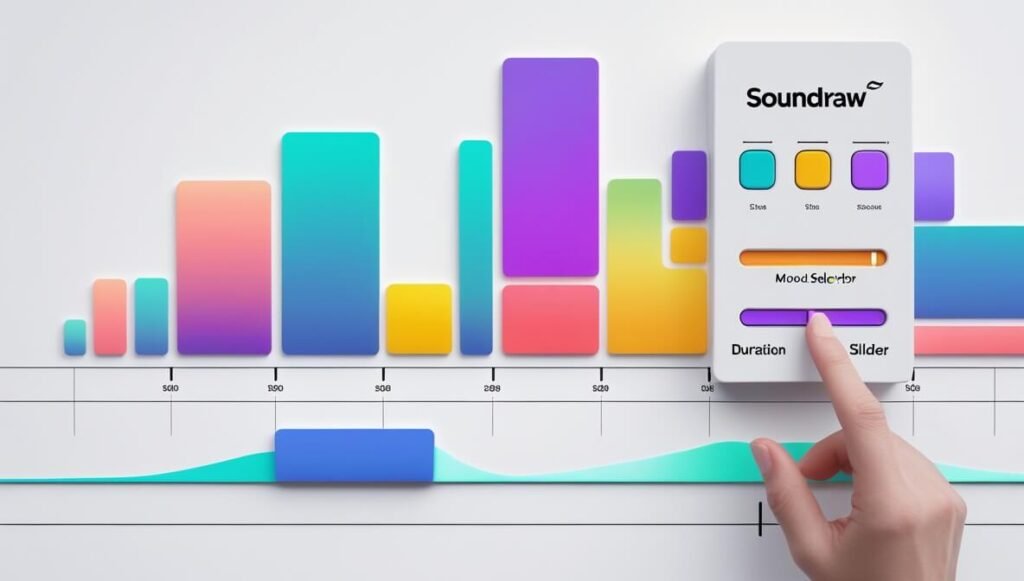 Soundraw uses AI to generate licensed background music, allowing creators to quickly find tracks tailored to specific moods and lengths for their content.