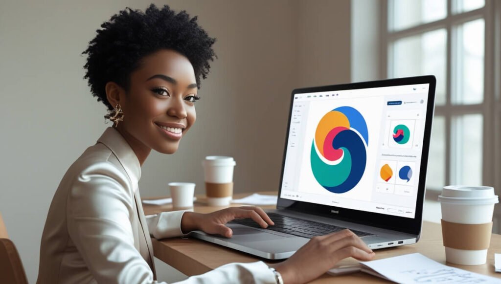 Looka uses AI to help users create professional logos and brand identity assets quickly and affordably