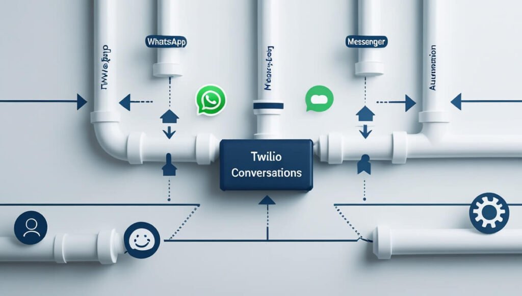 Twilio Conversations unifies customer messages from multiple channels like WhatsApp, Messenger, and email into a single thread for streamlined customer support and automation.