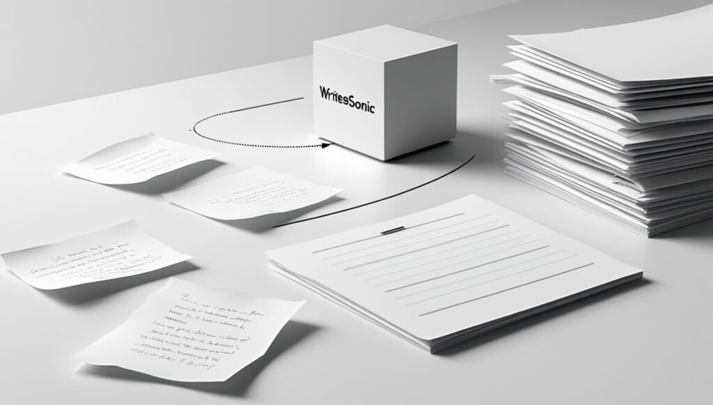 Writesonic is an AI tool that helps generate and structure blog posts and articles, overcoming writer's block and saving time.