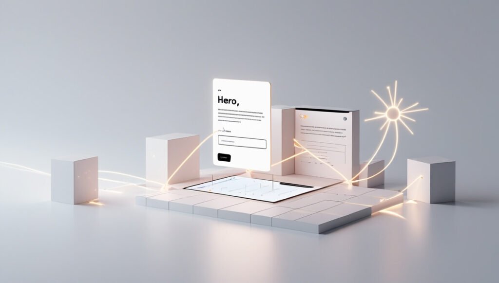 Unbounce Smart Builder uses AI to quickly generate conversion-focused landing pages for marketing and sales.