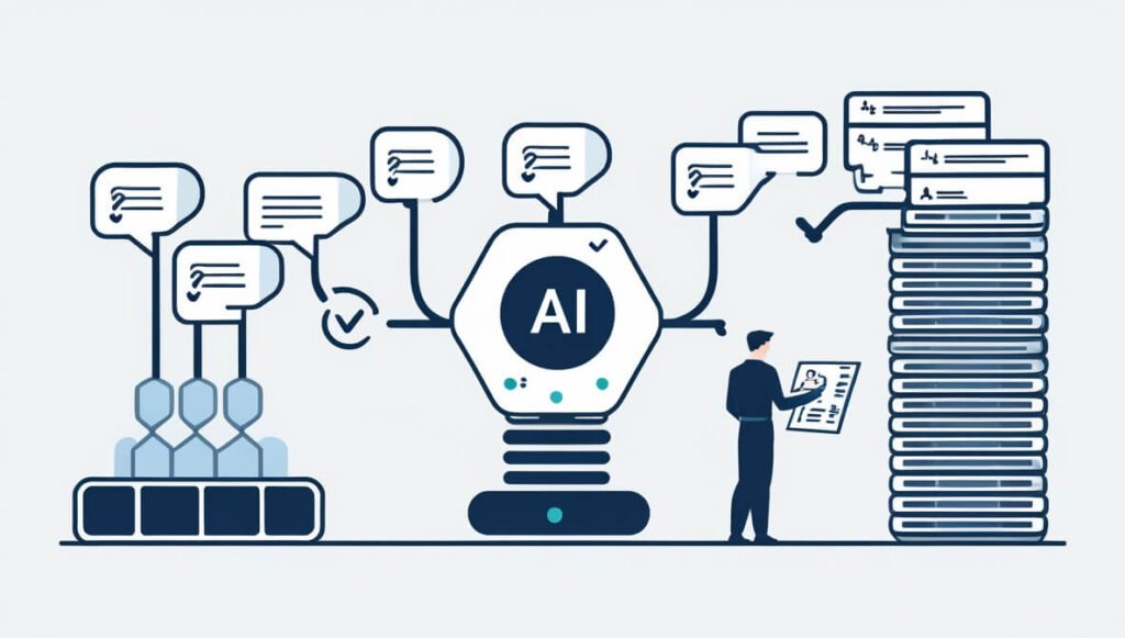 Intercom Fin AI automates customer support by quickly answering common questions using a company's knowledge, allowing human agents to focus on complex issues.