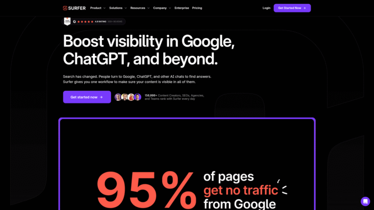 Surfer SEO as SEO Content Optimization tool screenshot