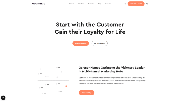 Optimove as Customer Segmentation and Prediction tool screenshot
