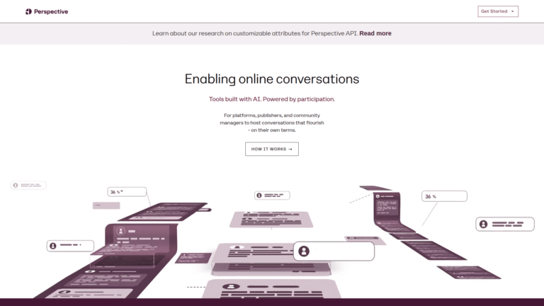 Perspective API as Inappropriate Content Flagging tool screenshot