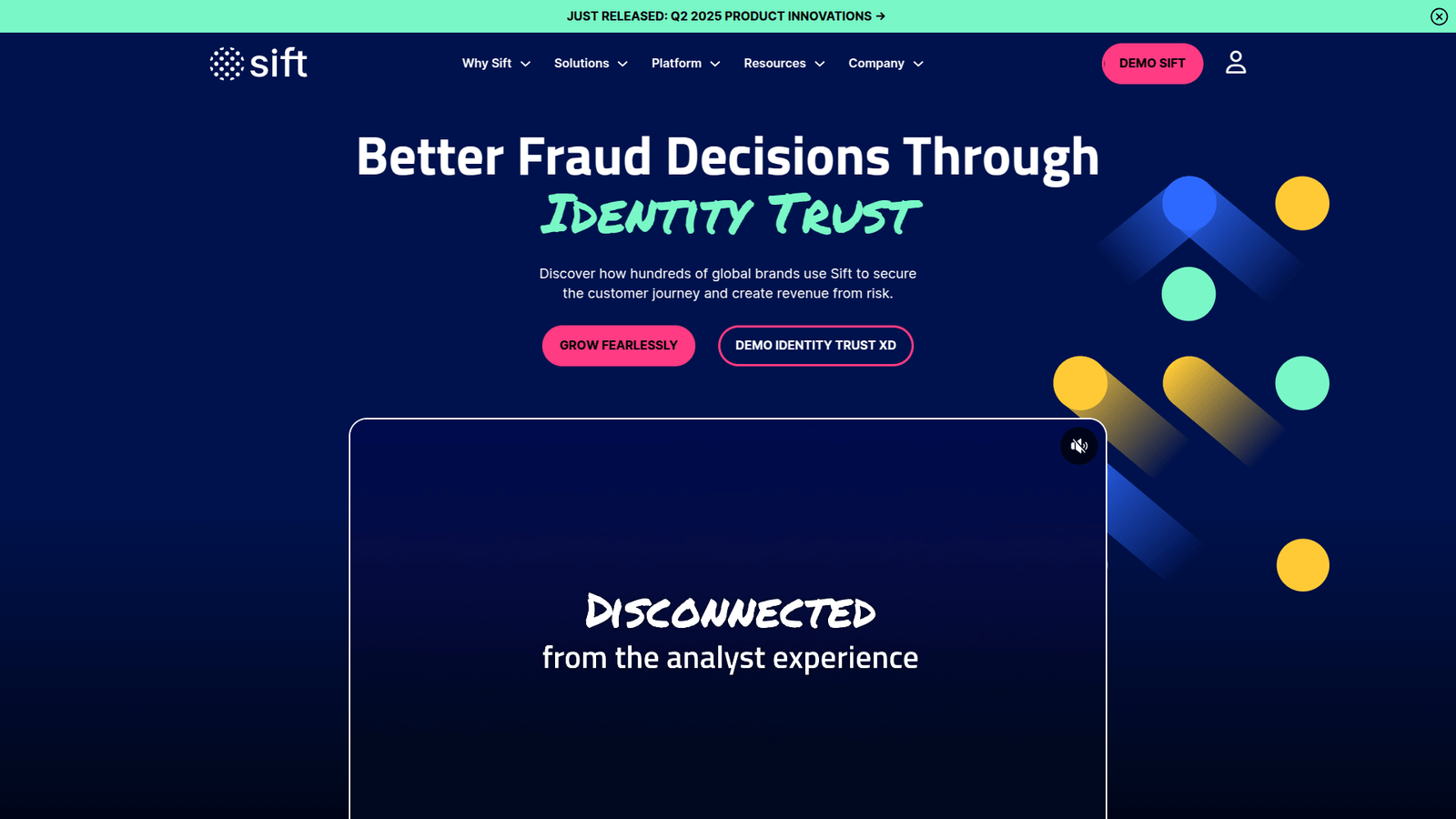 Sift Science as Fraud Detection tool screenshot