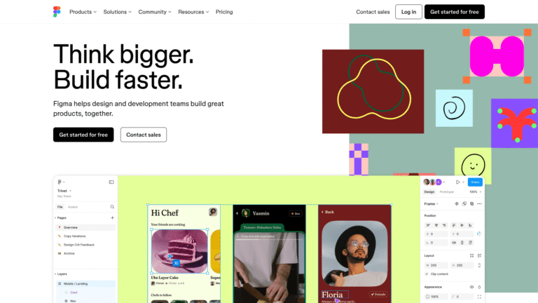 Figma as UI UX Mockup Generation tool screenshot