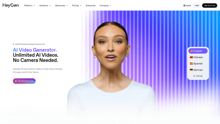 HeyGen as AI Avatars and Talking Head Videos tool screenshot