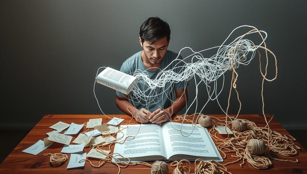 Jasper AI helps users transform disorganized ideas into structured scripts and stories, overcoming creative blocks.