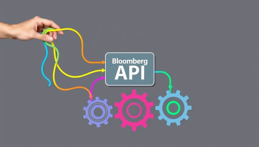 Bloomberg API connects diverse financial data feeds, such as real-time prices and historical information, into internal systems and workflows for streamlined market integration and analysis.