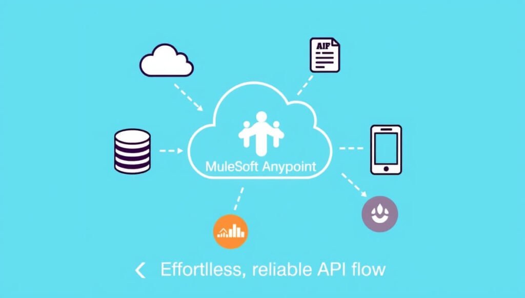 MuleSoft Anypoint connects applications and data using APIs to automate workflows and enable integration.