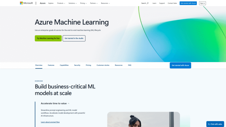 Azure Machine Learning as Predictive Modeling and Analytics tool screenshot