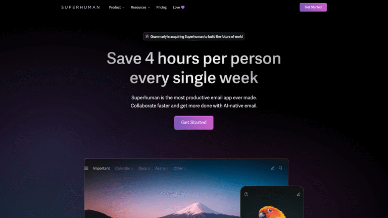 Superhuman as Email Reply Generating tool screenshot