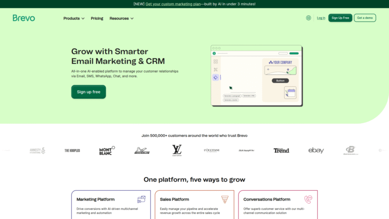 Brevo as AI Email Marketing tool screenshot