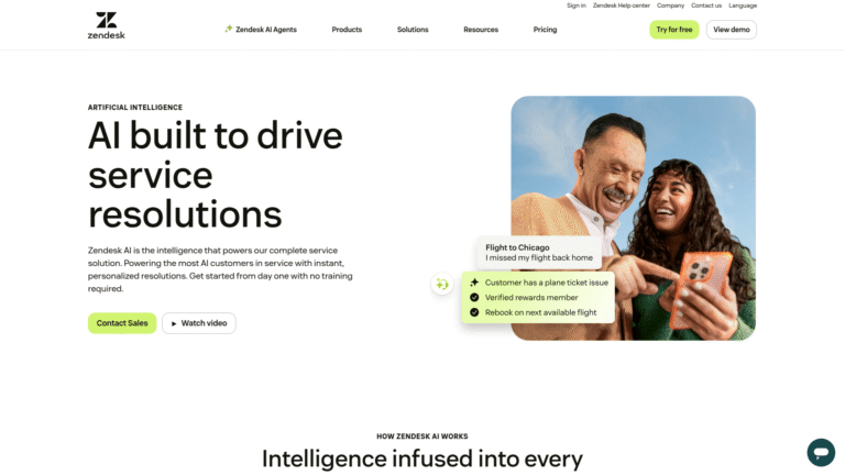 Zendesk Answer Bot as AI Customer Service tool screenshot