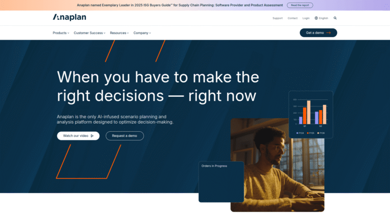 Anaplan as Financial Reporting tool screenshot
