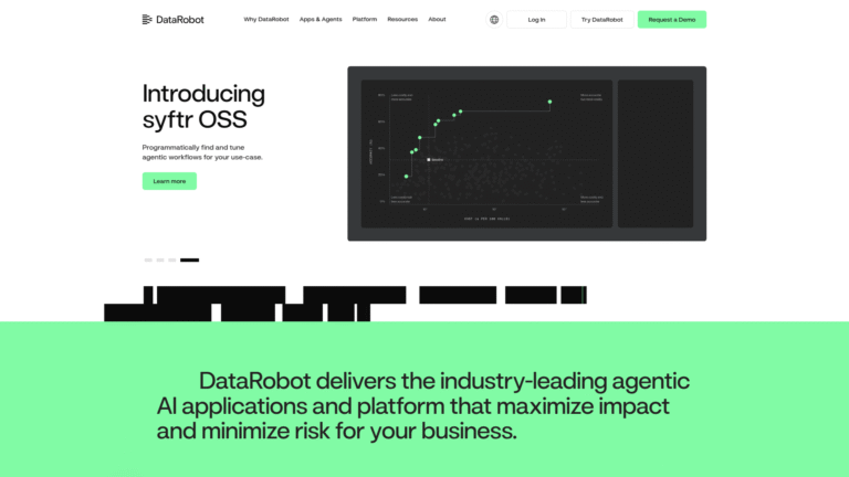 DataRobot as Price Prediction and Forecasting tool screenshot