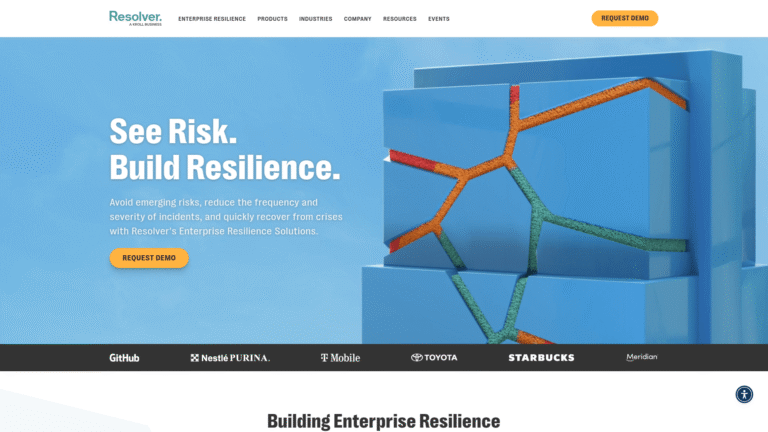 Resolver as Risk Analysis and Management tool screenshot