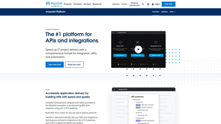 MuleSoft Anypoint as API Integration tool screenshot