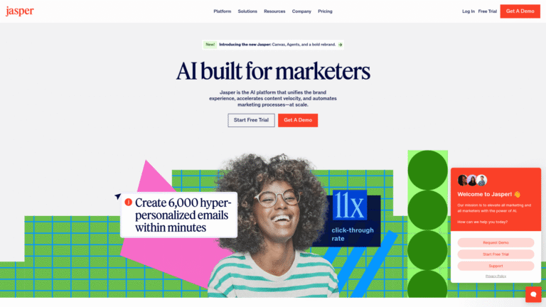 Jasper as Script Writing and Storytelling tool screenshot