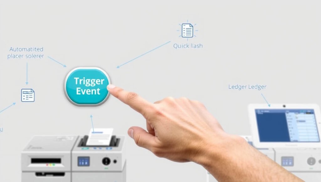 Microsoft Power Automate streamlines processes by automatically initiating tasks when a specific event (trigger) occurs, ensuring efficient and error-free completion without manual intervention.