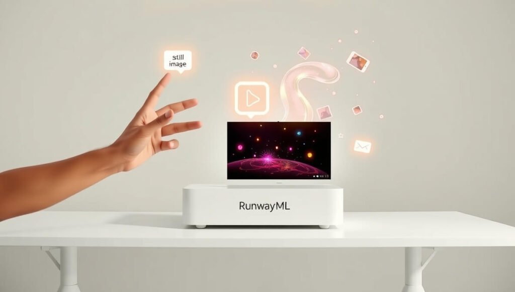 RunwayML is an AI tool that transforms text and images into dynamic videos, streamlines animation workflows, and offers advanced visual effects for efficient AI video creation.