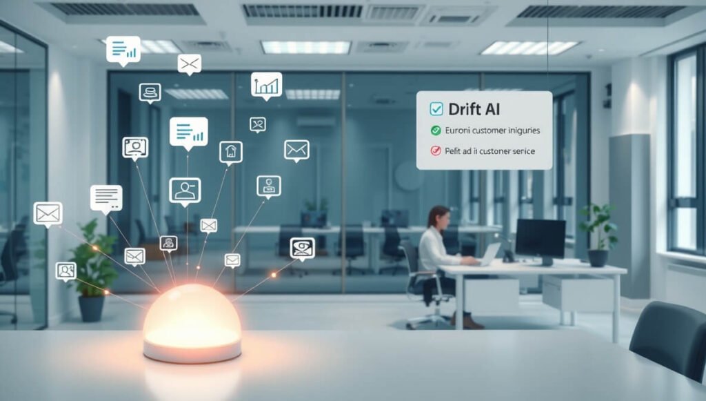 Drift AI intelligently automates routine customer inquiries and seamlessly routes complex cases to human agents, significantly boosting efficiency and enhancing customer support.