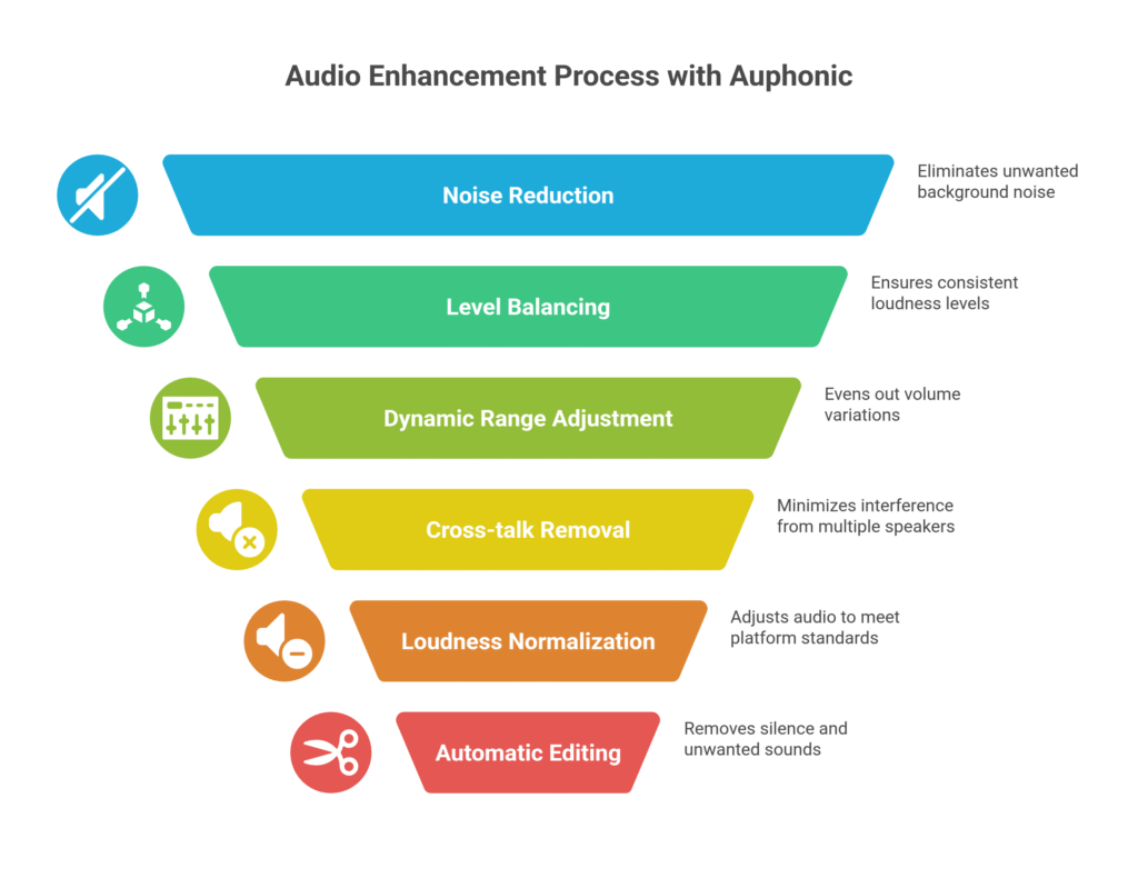 Audio Enhancement Process with Auphonic