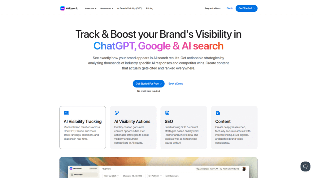 Writesonic among AI blog writing tools