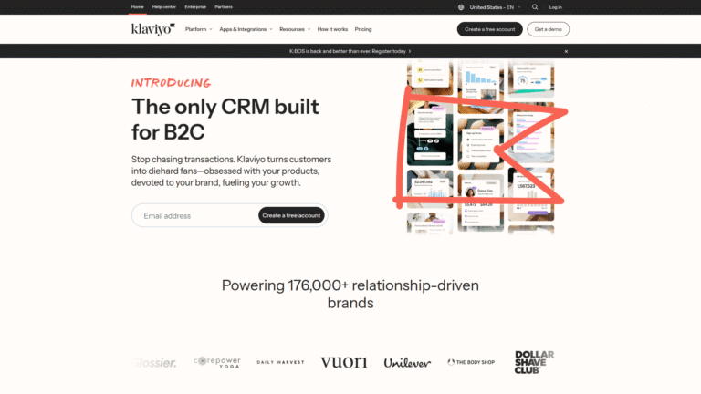 Klaviyo Predictive as Customer Segmentation and Prediction tool screenshot