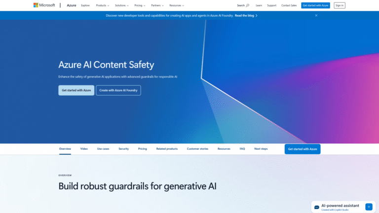 Microsoft Content Moderator as Spam Detection and Content Moderation tool screenshot