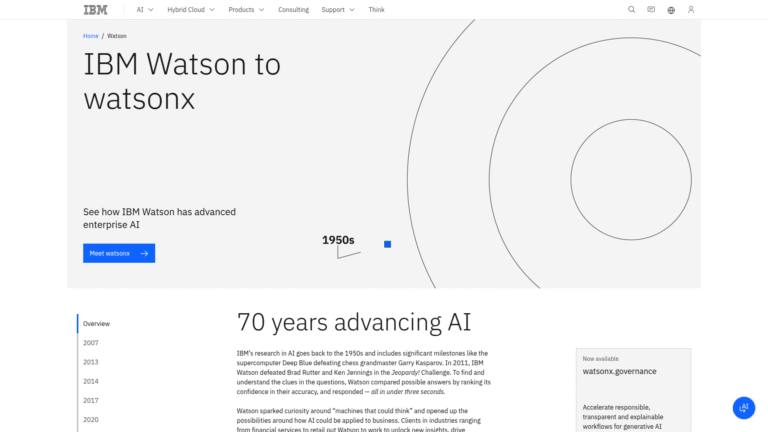 IBM Watson as Price Prediction and Forecasting tool screenshot