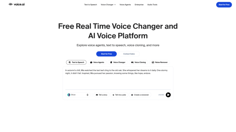 Voice.ai as Voice Cloning tool screenshot