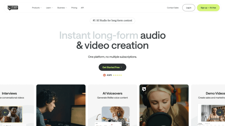Podcastle as Podcast Editing tool screenshot