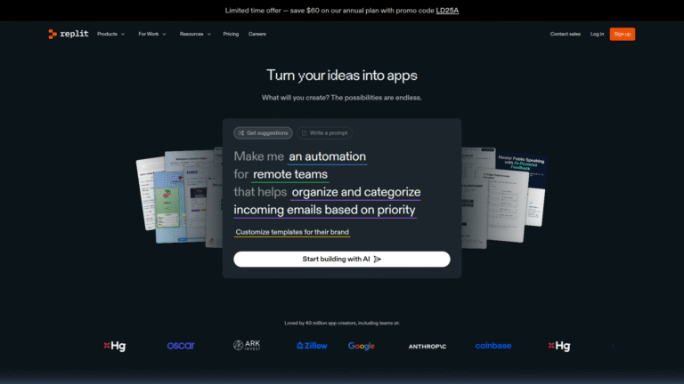 Replit as Learning To Code tool screenshot