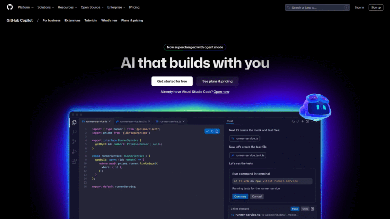 GitHub Copilot as Bug Fixing and Refactoring tool screenshot