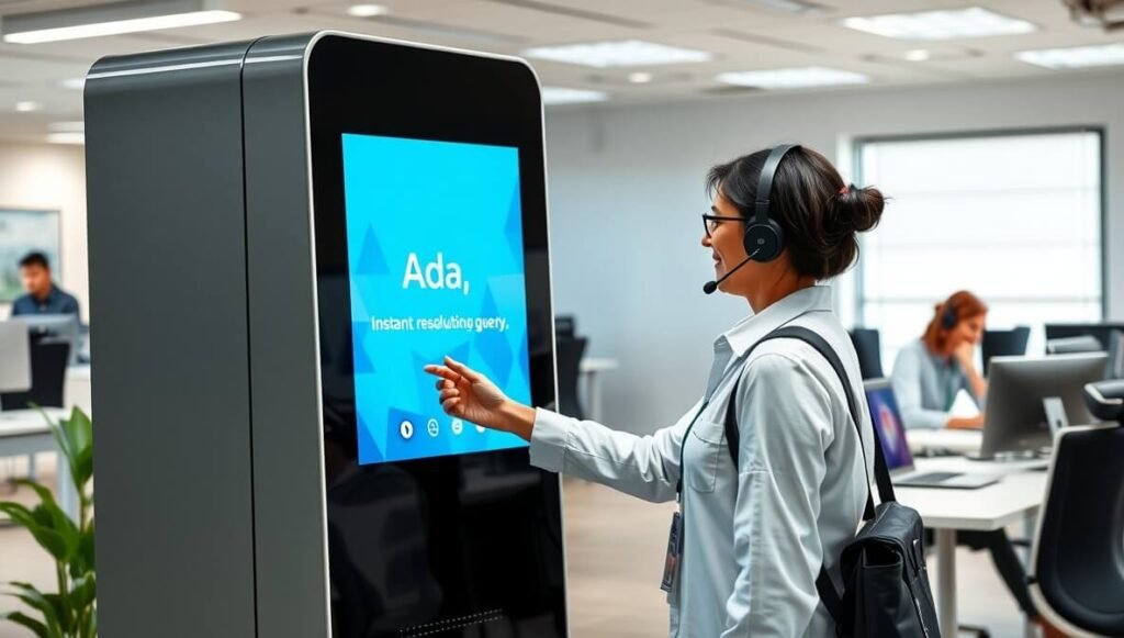 Ada provides instant, personalized AI customer service, automating routine queries and seamlessly handing off complex issues to human agents, leading to reduced wait times and improved operational efficiency.