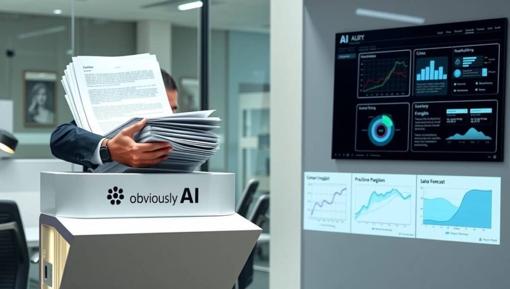 Obviously AI automates complex data analysis, quickly transforming raw data into clear, predictive business insights and actionable visualizations without requiring coding.
