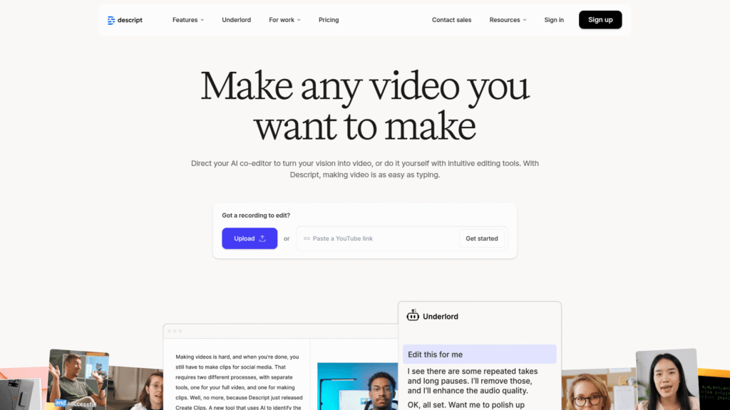 Descript among AI podcast tools