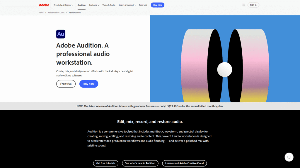 Adobe Audition among AI podcast tools