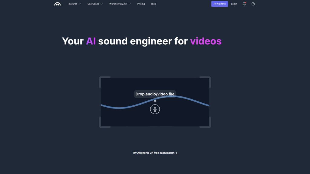 Auphonic among AI podcast tools
