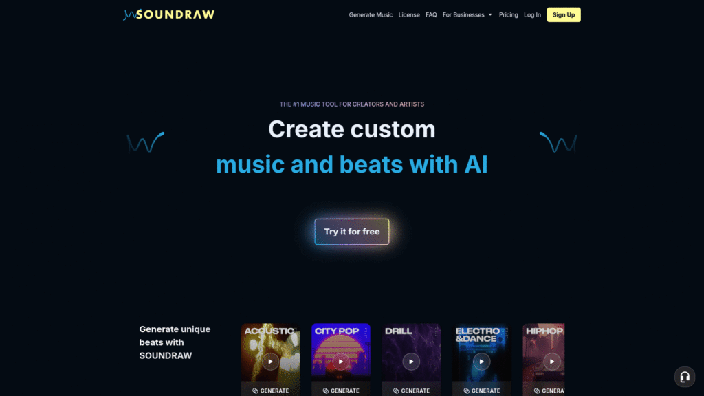 Soundraw among AI podcast tools