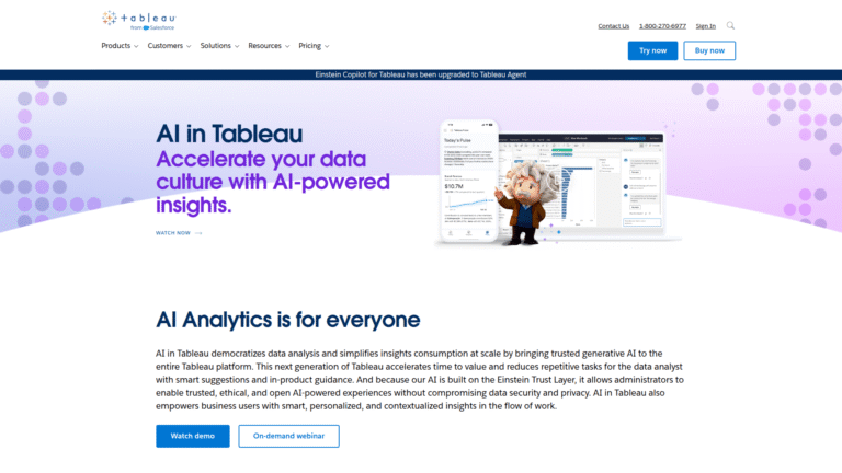 Tableau GPT as Natural Language Data Querying tool screenshot
