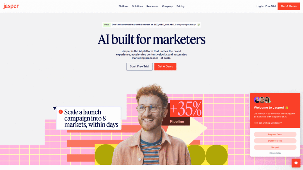 Jasper AI among Social Media Post Generation tools