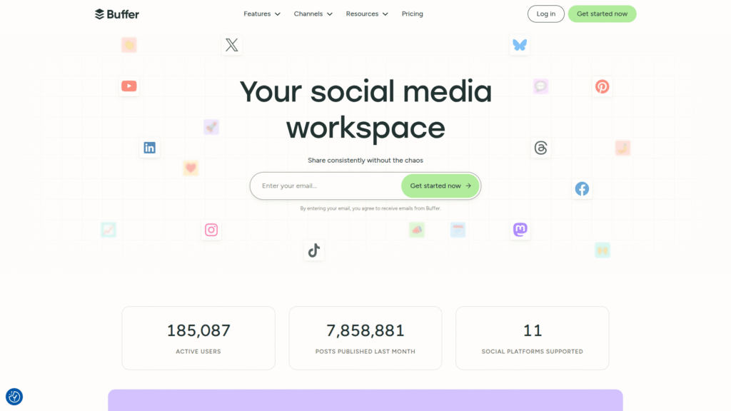 Buffer among Social Media Post Generation tools