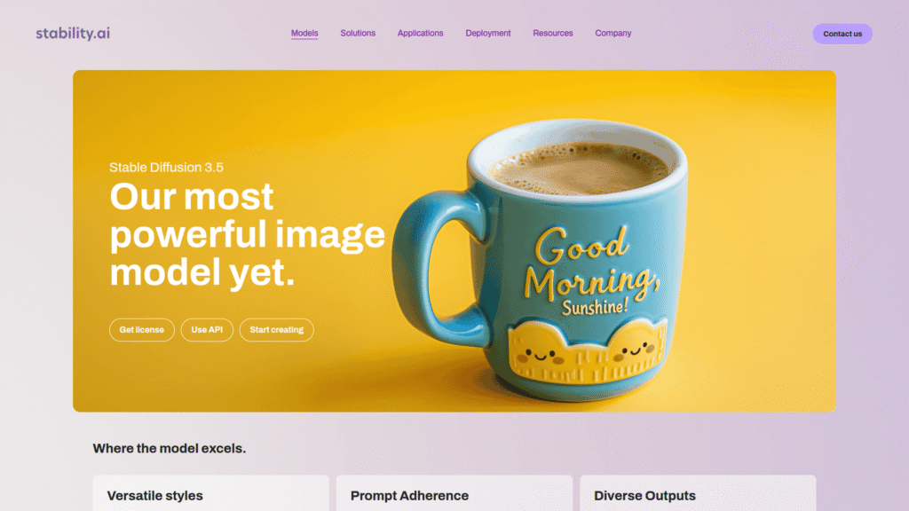 Stable Diffusion among best ai image generators