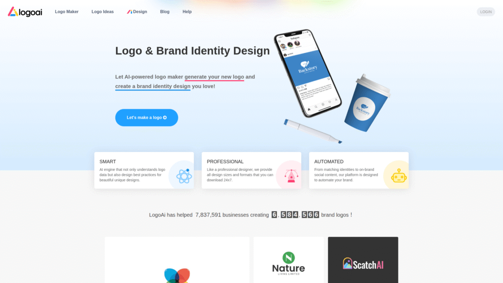 Logo AI among best ai logo makers